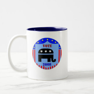 POLÍTICA DA CANECA DE CAFÉ DO REPUBLICANO DO VOTO