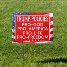 Políticas Trump 2020 Pro-God Pro-Life Pro-Freedom