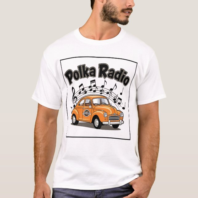 Polka Radio Classic Car T-Shirt (Frente)