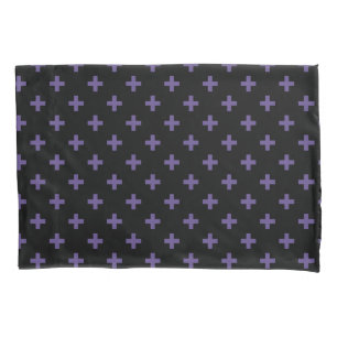 Polka ultravioleta cruza em preto