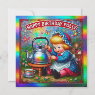 POLLY ~ Cartão de Aniversário ~ Nursery Rhyme ~