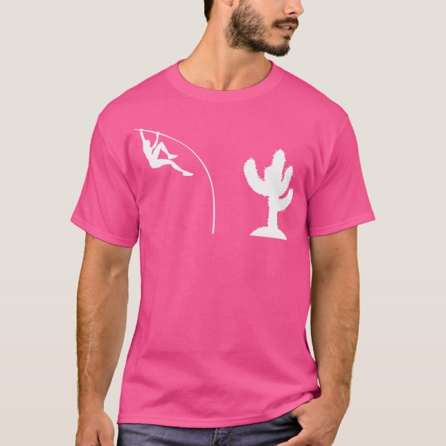 Polo Funny Vaulter Cactus Design vulting Pole Vau (Frente)