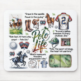 Polo Life Illustrated Mousepad