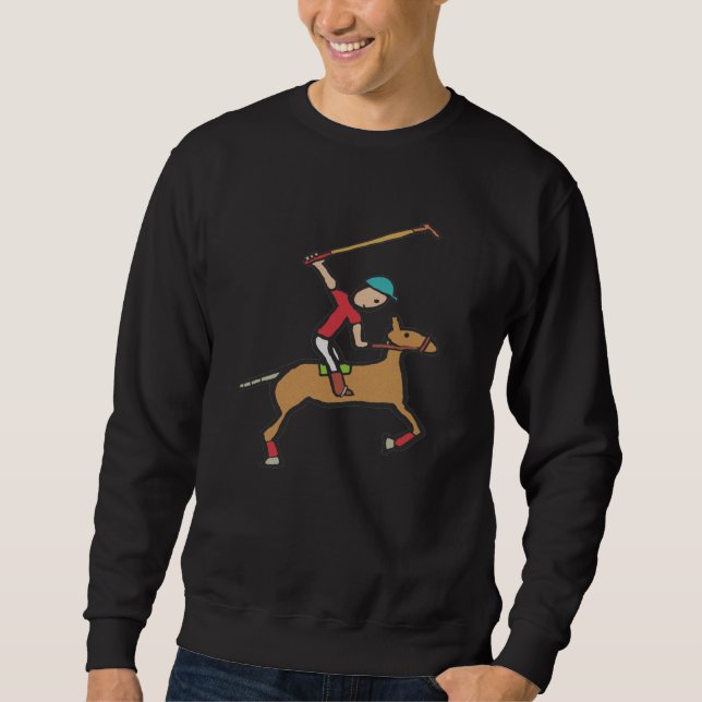 Polo Playing Horse e Rider Sweet (Frente)