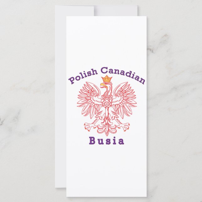 Polonês Canadiano - Busia (Frente)