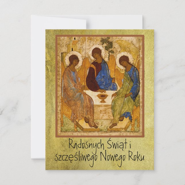 Polonês Wesołych Świąt Merry Christmas Rublev (Frente)