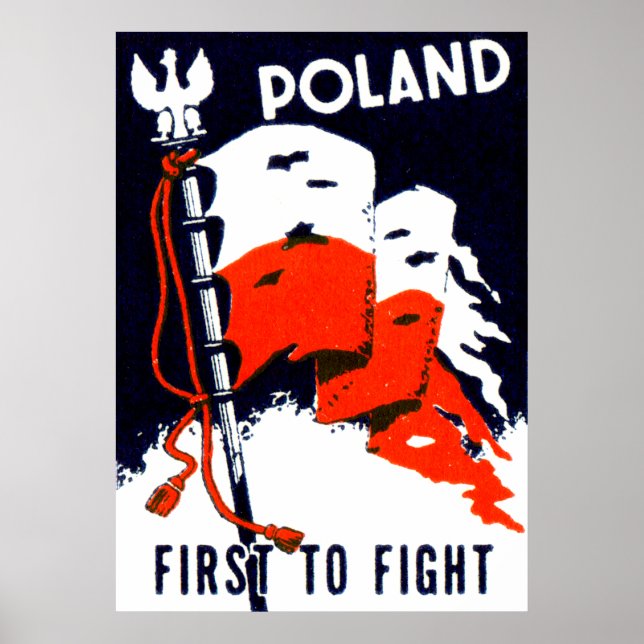 Polônia WII, primeiro a lutar contra o Poster (Frente)