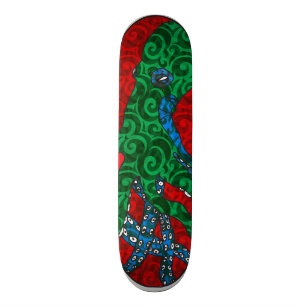 Polvo colorido plataforma inspirada do skate