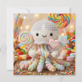 Polvo de Crochê Fofo Estética Candy Land