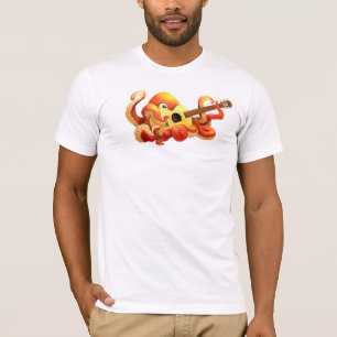 Polvo que joga a camisa da guitarra