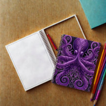 Polvo Roxo Vitoriano Steampunk Kraken