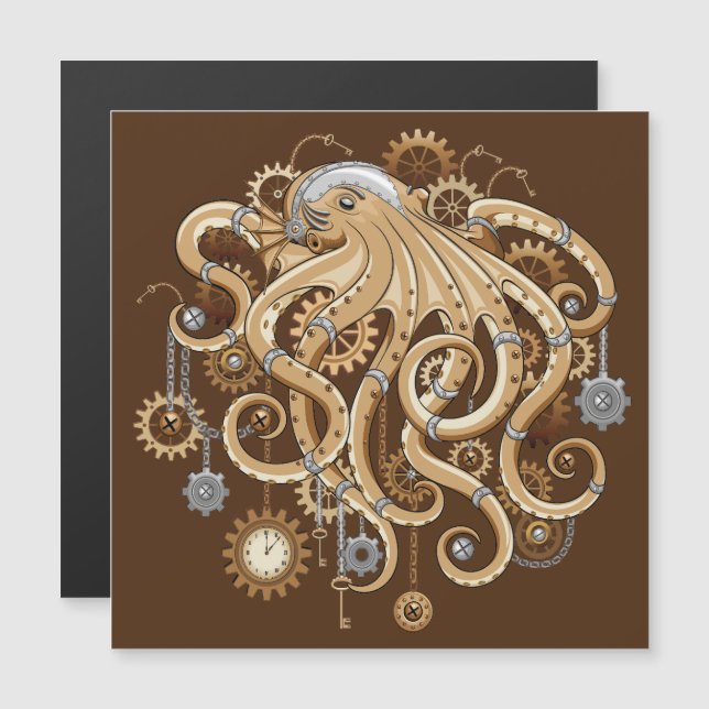 Polvo Steampunk Retro Fantasia Mecânica (Frente/Verso)
