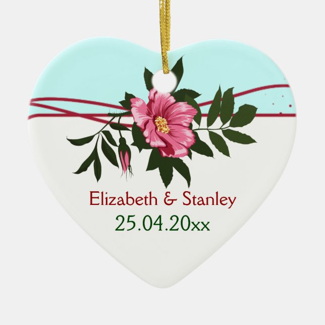 Pomada rosa-rosa selvagem ornamento floral de manu (Frente)