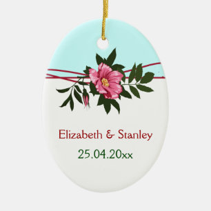 Pomada rosa-rosa selvagem ornamento floral de manu