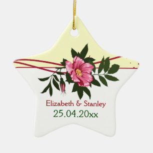 Pomada rosa-rosa selvagem ornamento floral de manu