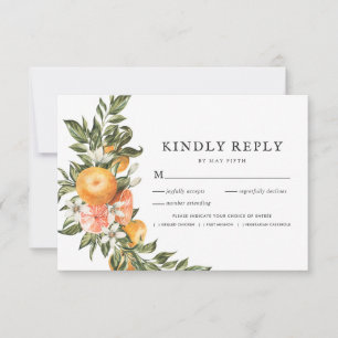 Pomar de Citros Boho Greenery RSVP com Refeição