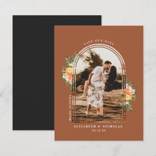Pomar de Citros Elegante Boho Salvar a data