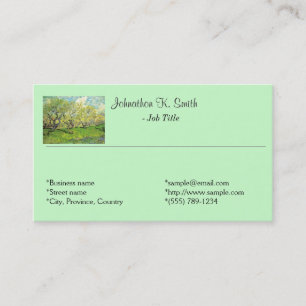 Pomar, fazenda, cartões de visitas de arte de jard