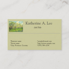 Pomar, fazenda, cartões de visitas de arte de jard