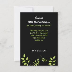 Pomba do cartão do partido de Mitzvah do bastão 