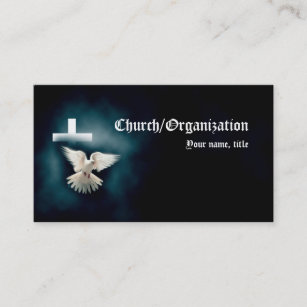 Pomba Religiosa do Cristianismo e Cartão de visita