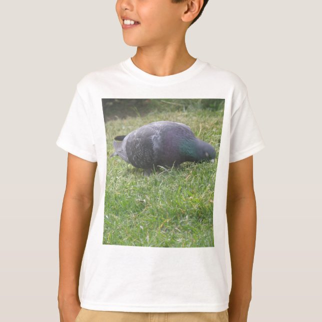 Pombo Dormindo Crianças T Camisa (Frente)