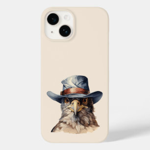 Pombo engraçado vestindo um chapéu de cowboy, aqua