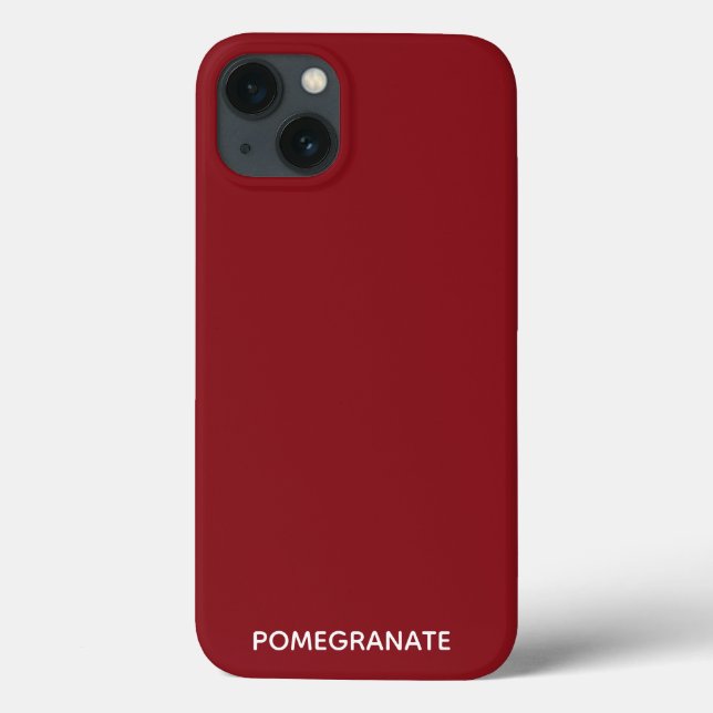 Pomegranate vermelho nome de cor Case-Mate capas d (Verso)