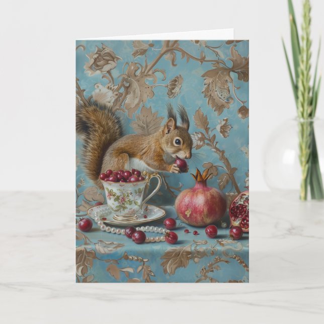 Pomegranato - Cartão de Saudação Dobrado (Frente)