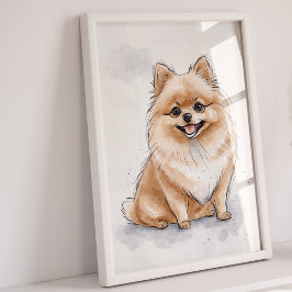 Pomerânia | Impressão de cães | Impressão de Arte