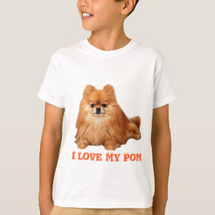 Pomeranian caçoa o t-shirt