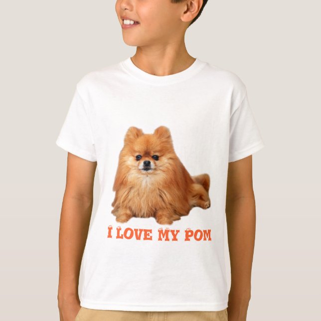 Pomeranian caçoa o t-shirt (Frente)