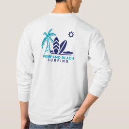Pompano Beach Florida Surfing T-Shirt