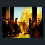Pôncio Pilato apresentando um Poster de Jesus asse<br><div class="desc">Pôncio Pilato apresentando um Poster de Jesus assediado</div>