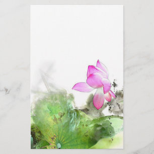 POND LOTUS l Pintura em Pincel Chinês