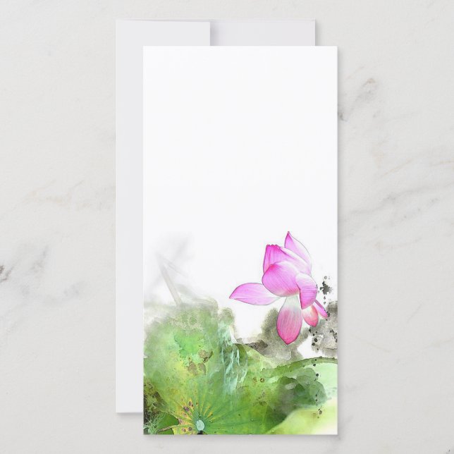 POND LOTUS l Pintura em Pincel Chinês (Frente)