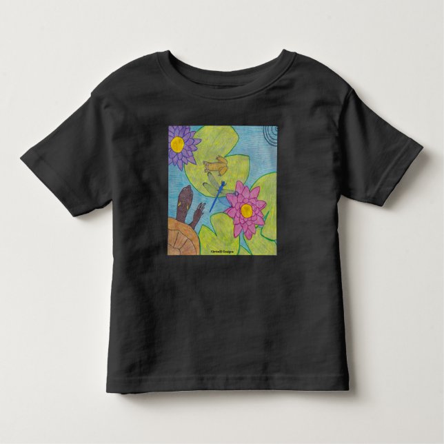 Pond Scene (vivid) - Toddler T-Shirt (Frente)