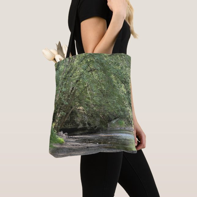 Pond under the Trees Tote (Close Up)