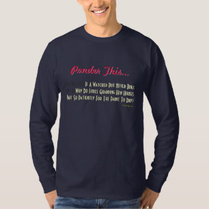 Ponder este t-shirt cerebral do humor