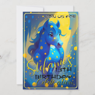 Pôneo Espírito Colorido 30 Convite de Aniversário