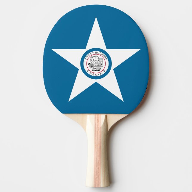 Pong Bandeira da cidade de Houston, Raquete de ping pon (Frente)