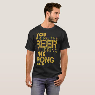 Pong da cerveja do t-shirt do divertimento