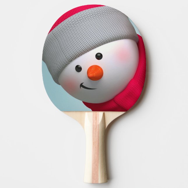 Pong Raquete de Ping Pong/Boneco de Neve (Frente)