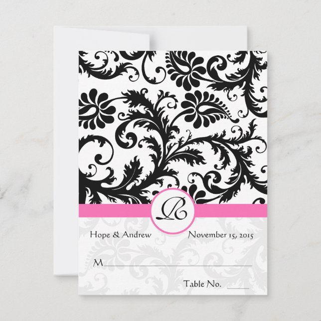 Ponha e Dobre Cartões de Casamento (Verso)