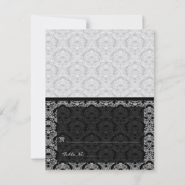 Ponha e Dobre Cartões de Casamento (Verso)