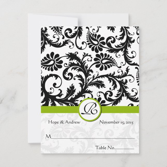 Ponha e Dobre Cartões de Casamento (Verso)