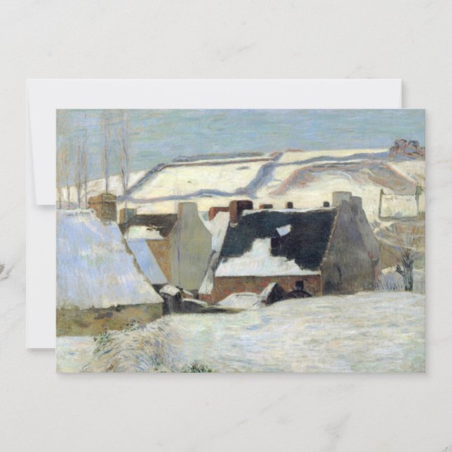 Pont-Aven debaixo da neve | Paul Gauguin (Frente)