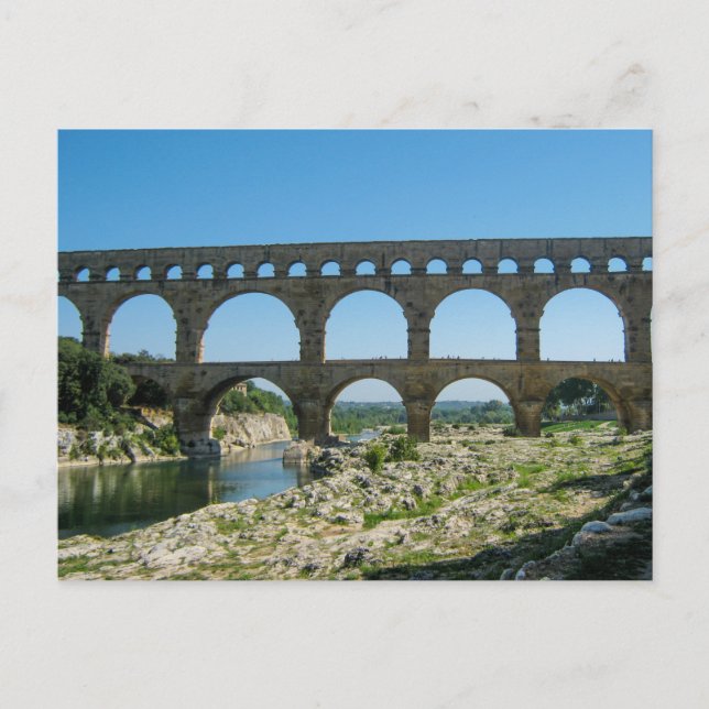Pont du Gard, França - Cartão postal (Frente)