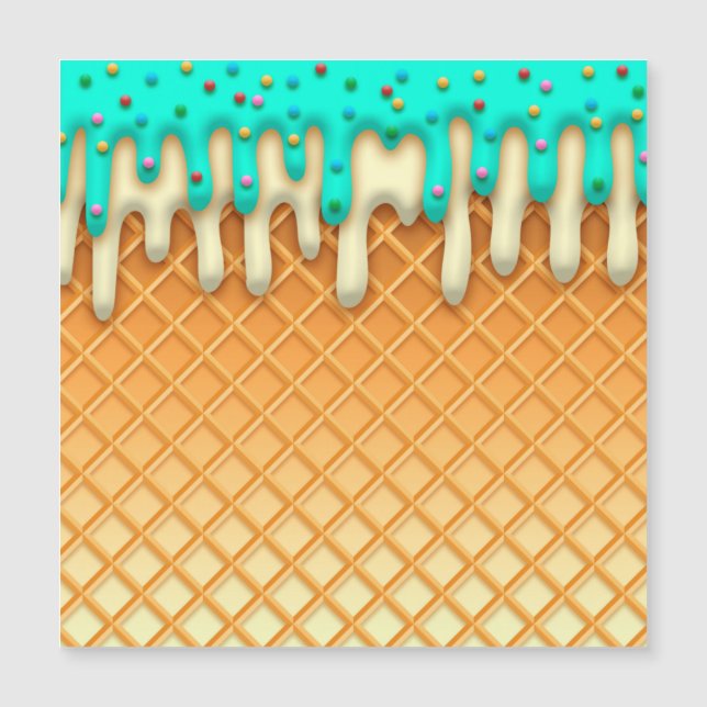 Ponta Do Waffle De sorvete Com Préteses (Frente)