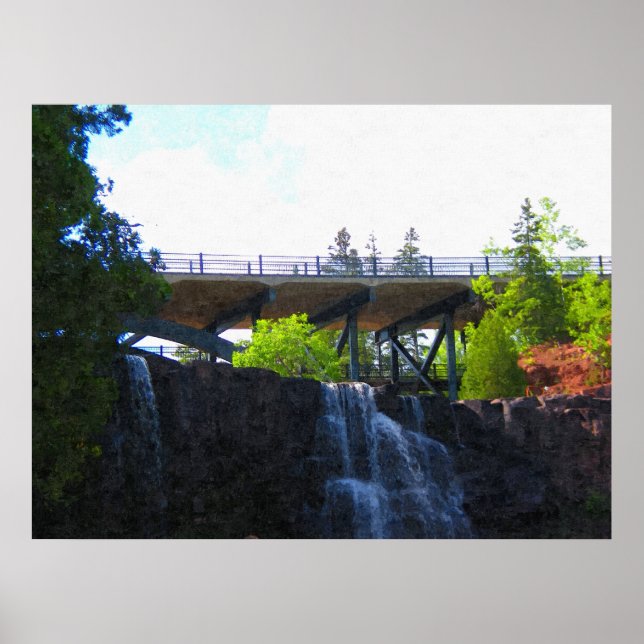Ponte acima de Impressão de pintura de cataplascas (Frente)